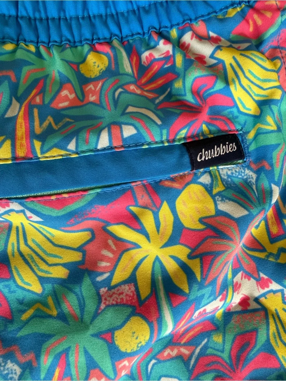 Boys Chubbies Swim Trunks Lined Set of 2 Size Large 14/16 Multicolor